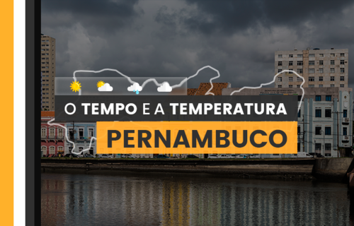 PREVISÃO DO TEMPO: quarta-feira (17) com alerta para vendaval em Pernambuco