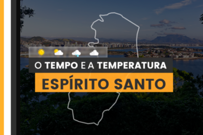 PREVISÃO DO TEMPO: quarta-feira (17) sem chuvas no Espírito Santo