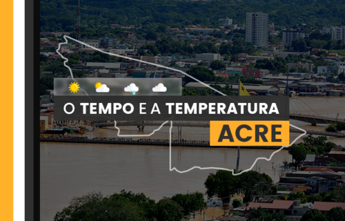 PREVISÃO DO TEMPO: quinta-feira (25) com alerta para baixa umidade no Acre