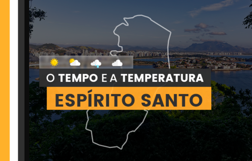 PREVISÃO DO TEMPO: quarta-feira (31) com alerta para acumulado de chuva no Espírito Santo