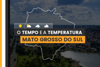 PREVISÃO DO TEMPO: terça-feira (30) com alerta para baixa umidade e queda de temperaturas no Mato Grosso do Sul