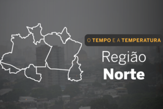 PREVISÃO DO TEMPO: domingo (11) com chuvas fortes em regiões do Norte