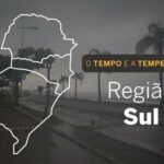 PREVISÃO DO TEMPO: segunda-feira (5) de muitas nuvens e possibilidade de chuva na maior parte da região Sul