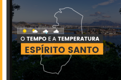 PREVISÃO DO TEMPO: quarta-feira (28) com possibilidade de chuva no Espírito Santo