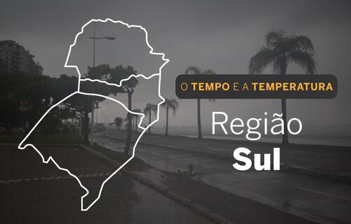 PREVISÃO DO TEMPO: sábado (24) com alerta para declínio de temperaturas e chuvas no Sul