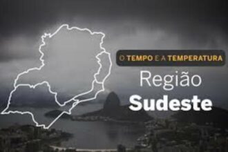 PREVISÃO DO TEMPO: Sudeste terá chuvas em Minas, São Paulo e Rio de Janeiro, nesta sexta-feira (27)