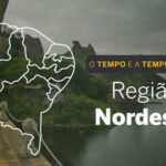 PREVISÃO DO TEMPO: tempo chuvoso continua em áreas do Nordeste, nesta segunda-feira (3)