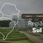 PREVISÃO DO TEMPO: Chuvas intensas em áreas do PR e de SC nesta segunda-feira (24)