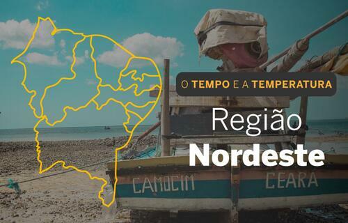PREVISÃO DO TEMPO: Nordeste terá muitas nuvens e chuva, neste domingo (20)