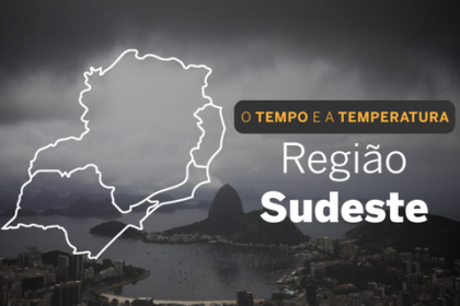 PREVISÃO DO TEMPO: Sudeste deve contar com chuvas em toda a região, nesta sexta-feira (1°)