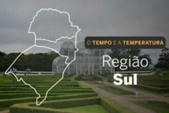 PREVISÃO DO TEMPO: Sul será chuvoso em boa parte do território, nesta terça-feira (10)