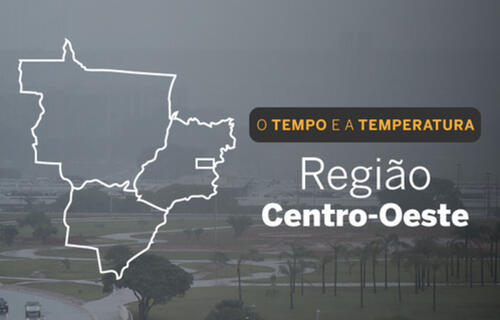 PREVISÃO DO TEMPO: Centro-Oeste terá pancadas de chuva e trovoadas isoladas, nesta sexta-feira (22)