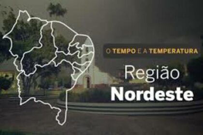PREVISÃO DO TEMPO: Nordeste contará com chuva em boa parte da região, nesta quinta-feira (13)