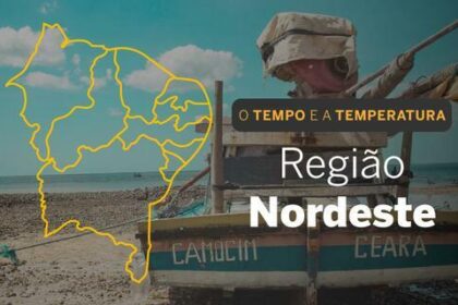 PREVISÃO DO TEMPO: Nordeste terá muitas nuvens e chuva, nesta sexta-feira (16)