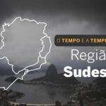 PREVISÃO DO TEMPO: Sudeste terá muitas nuvens e chuva, neste domingo (30)