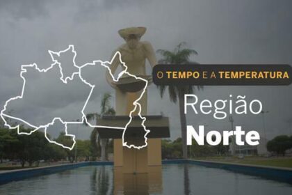 PREVISÃO DO TEMPO: quarta-feira (29) com pancadas de chuva em toda a Região Norte