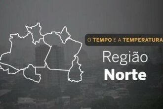 PREVISÃO DO TEMPO: Chuva em boa parte do Norte, nesta quinta-feira (16)