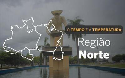 PREVISÃO DO TEMPO: Norte tem quarta-feira chuvosa
