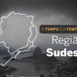PREVISÃO DO TEMPO: Previsão de chuvas na região Sudeste nesta segunda-feira (24)