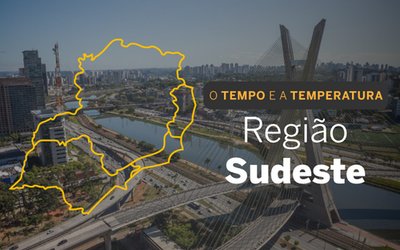 PREVISÃO DO TEMPO: Variação de nuvens em grande parte do Sudeste nesta segunda-feira (19)