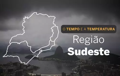 PREVISÃO DO TEMPO: domingo (1) chuvoso em regiões do Sudeste