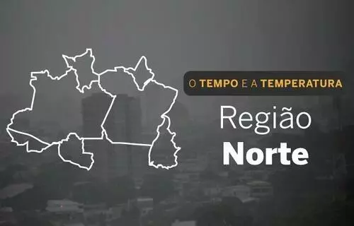 PREVISÃO DO TEMPO: domingo (1) chuvoso no Norte