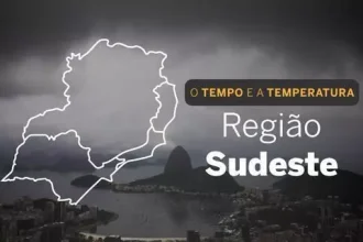 PREVISÃO DO TEMPO: segunda-feira (2) chuvosa em regiões do Sudeste