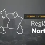 Instabilidade climática predomina na Região Norte nesta sexta-feira, com chuva em quase todos os estados