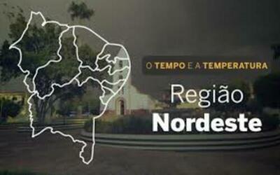 PREVISÃO DO TEMPO: Nordeste contará com chuvas intensas em boa parte da região, nesta sexta-feira (28)