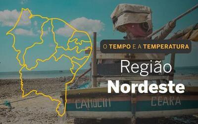PREVISÃO DO TEMPO: Nordeste terá muitas nuvens e chuva, neste domingo (23)