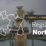 PREVISÃO DO TEMPO: Norte com alerta laranja de chuvas intensas