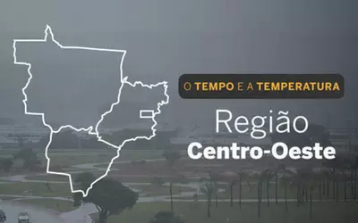 PREVISÃO DO TEMPO: Região Centro-Oeste tem tempo fechado e chuvas atingem as capitais nesta terça-feira (24)