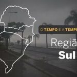 PREVISÃO DO TEMPO: Sul com alerta de chuvas intensas