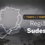 PREVISÃO DO TEMPO: Tempo ameno e chuvas localizadas marcam a terça-feira (24) na Região Sudeste