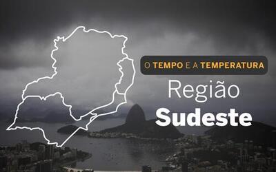 PREVISÃO DO TEMPO: domingo (8) com pancadas de chuva em regiões litorâneas