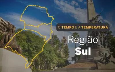 PREVISÃO DO TEMPO: segunda-feira (7) com possibilidade de geadas no Sul