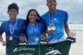 Atletas de RR conquistam medalhas na Copa Brasil de Águas Abertas, em Porto de Galinhas (PE)
