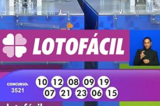 Lotofácil 3521 de hoje: confira os números e o resultado do sorteio desta sexta-feira (24/10)