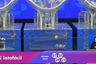 Lotofácil 3524 de hoje: confira os números e o resultado do sorteio desta terça-feira (28/10)