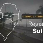 PREVISÃO DO TEMPO: Domingo (21) de muitas chuvas no Sul