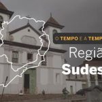 PREVISÃO DO TEMPO: Segunda-feira (20)  com nuvens e chuvas isoladas no Sudeste