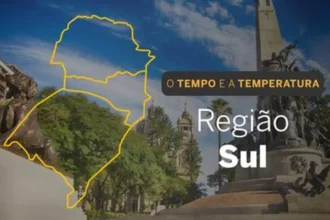 PREVISÃO DO TEMPO: domingo (31) ensolarado na Região Sul
