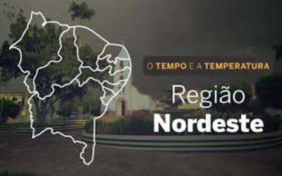 PREVISÃO DO TEMPO: quarta-feira (22) de pancadas de chuva no Nordeste