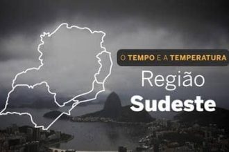 PREVISÃO DO TEMPO: sábado (1°) com pancadas de chuva no Sudeste