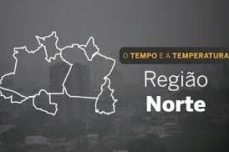 PREVISÃO DO TEMPO: segunda-feira (1°) com pancadas de chuva no Norte