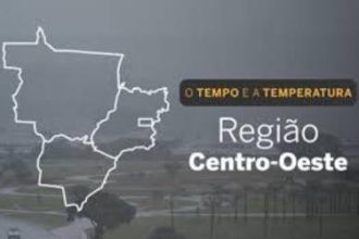 PREVISÃO DO TEMPO: segunda-feira (22) com chuvas no Centro-Oeste