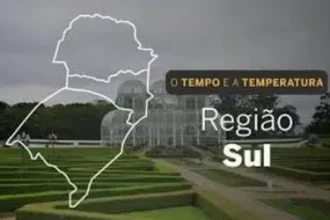 PREVISÃO DO TEMPO: segunda-feira (25) com pancadas de chuva em áreas da Região Sul
