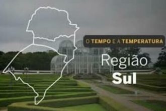 PREVISÃO DO TEMPO: segunda-feira (27) com chuvas em áreas do Sul
