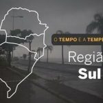 PREVISÃO DO TEMPO: segunda-feira (8) com fortes chuvas no Sul
