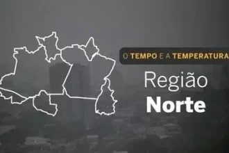 PREVISÃO DO TEMPO: segunda-feira com fortes chuvas na região Norte